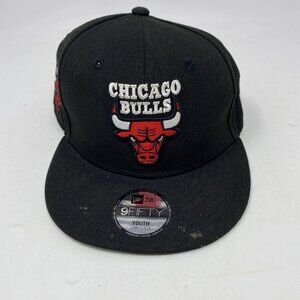 Chicago Bulls 9FIFTY NBA Youth Adjustable Snapback New Era Cap Black
